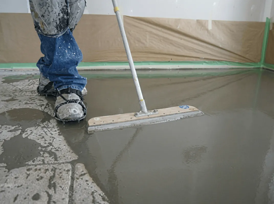Uneven floor being professionally repaired in South Bend, IN